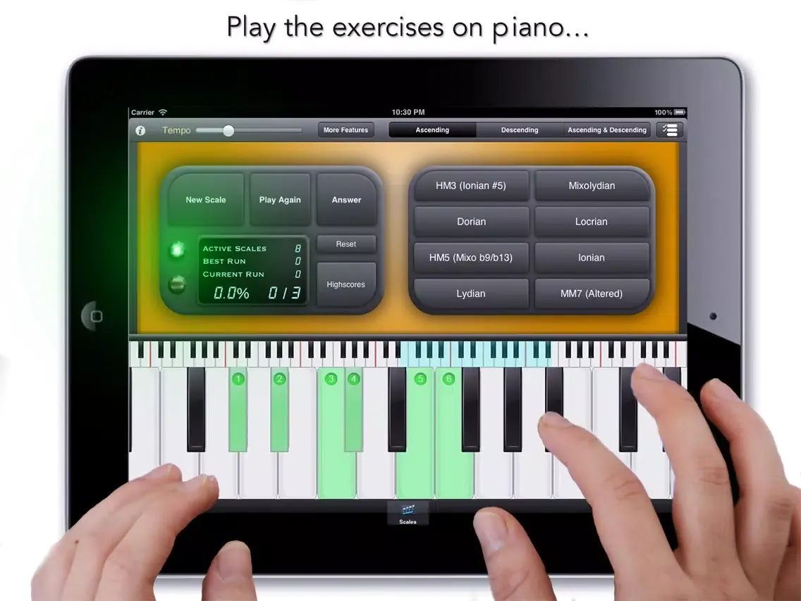 goodEar Scales - Ear Training iPad  Screenshots