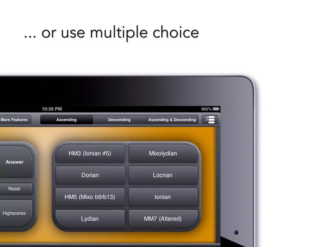 goodEar Scales - Ear Training iPad  Screenshots