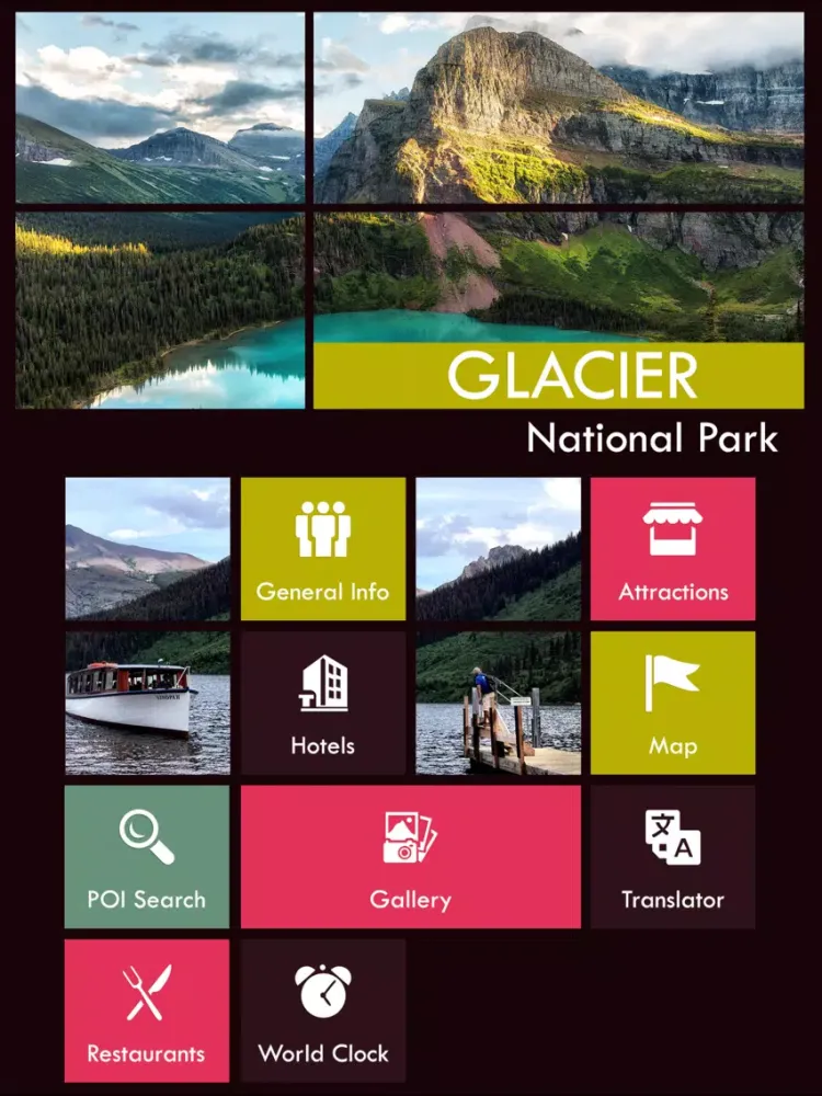 Glacier National Park Guide iPad 應用截圖