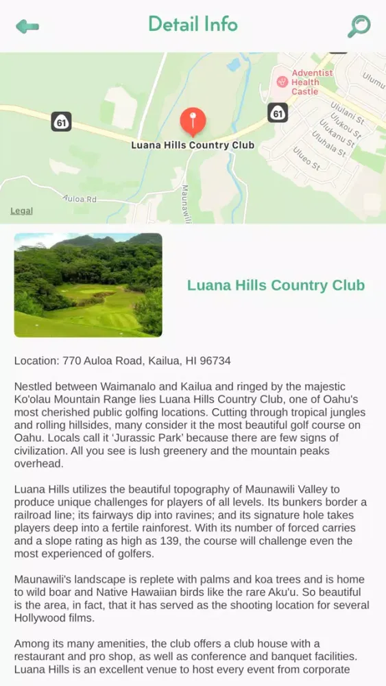 Best Hawaii Golf Courses سکرین شاٹس