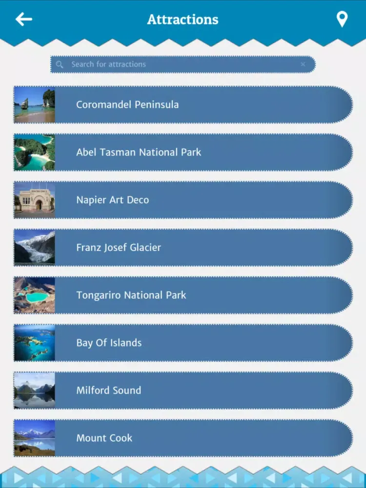 New Zealand Tour Guide iPad  Screenshots