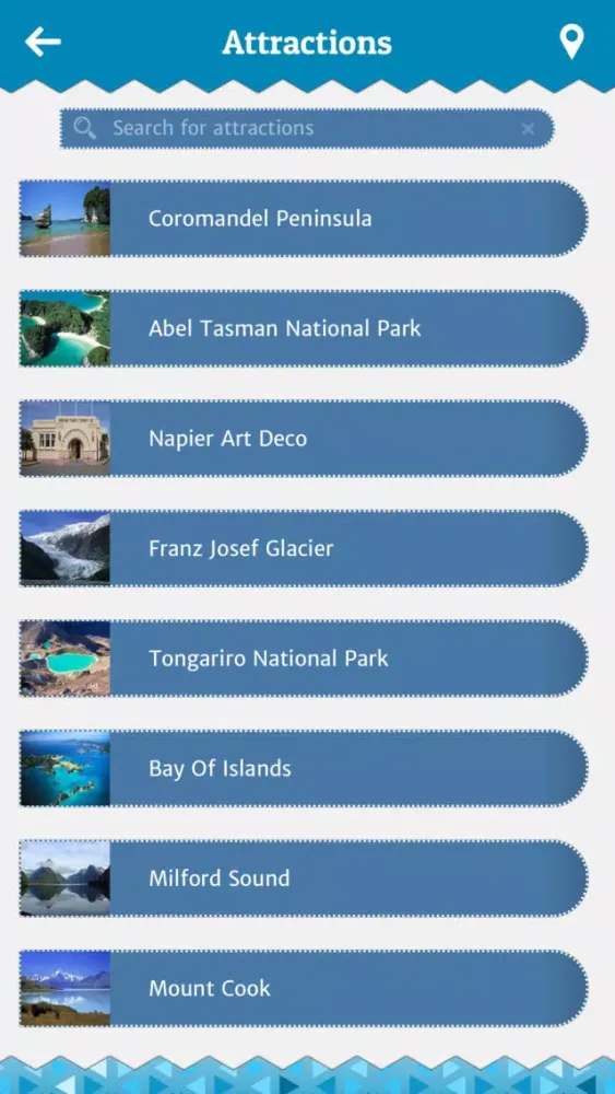 New Zealand Tour Guide Screenshots