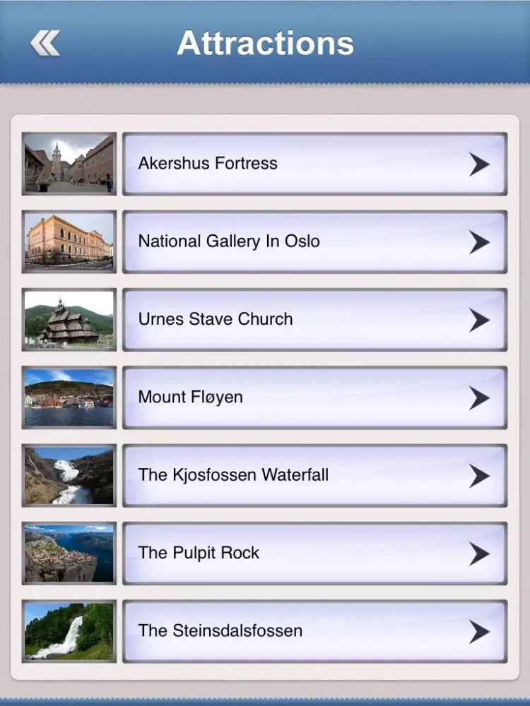 Capturas de tela do Norway Offline Travel Guide iPad 