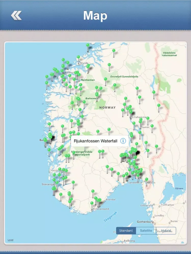 Capturas de tela do Norway Offline Travel Guide iPad 
