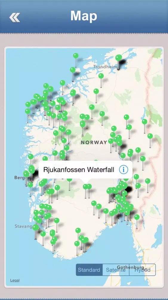 Capturas de tela do Norway Offline Travel Guide