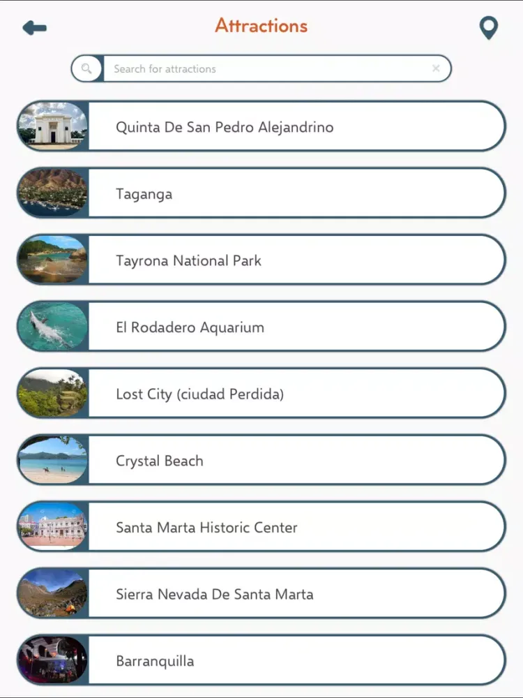 Captures d'écran de Santa Marta Travel Guide iPad 