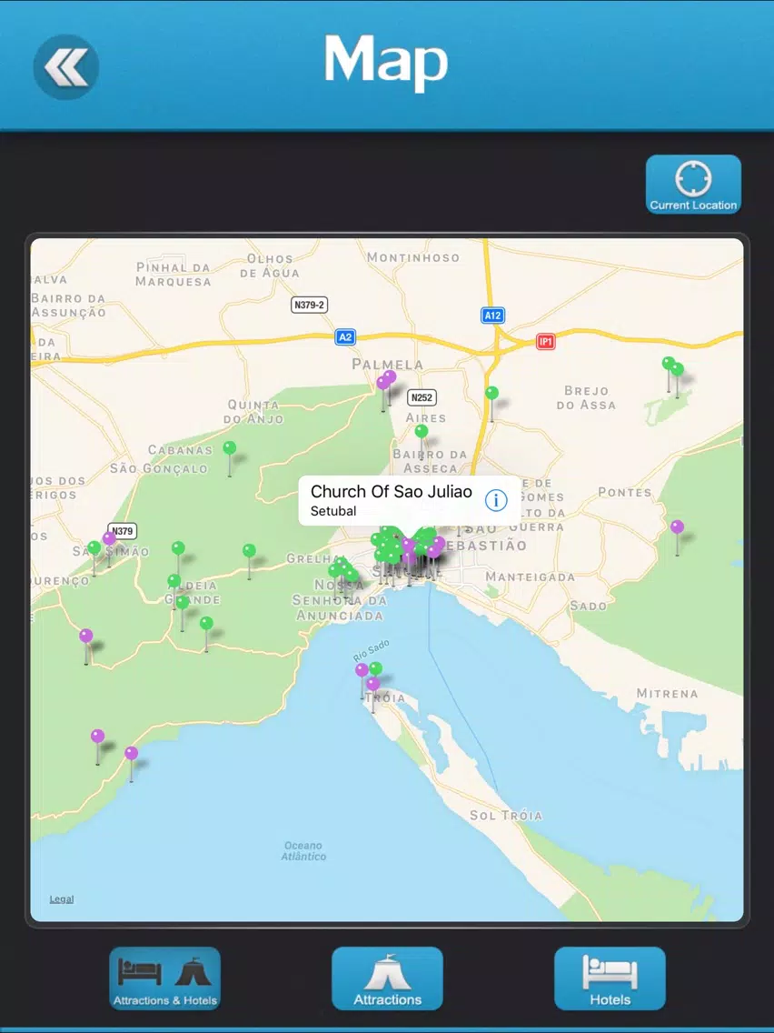 Capturas de tela do Setubal Travel Guide iPad 