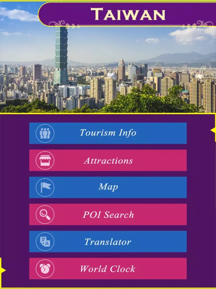 Capturas de tela do Taiwan Tourist Guide iPad 