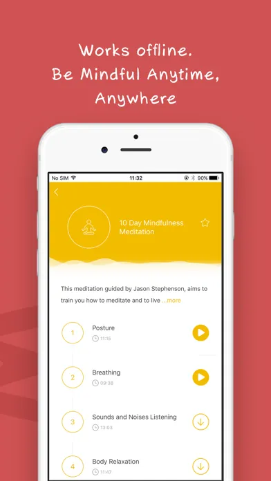 Capturas de pantalla de Now: Guided Meditation and Mindfulness