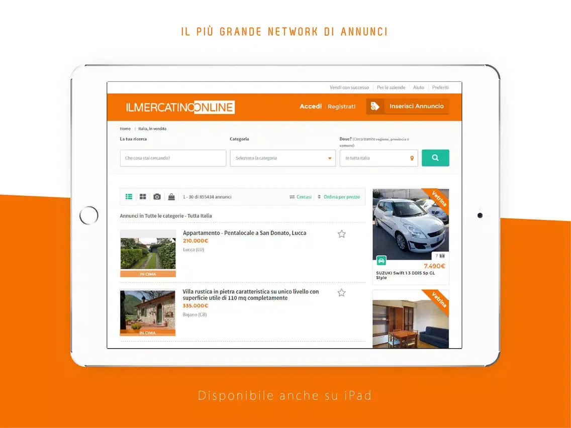 Скриншоты IMOL | Mercatino Online iPad 