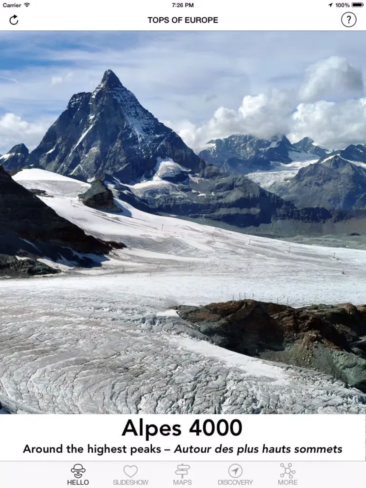iAlps4000 - Around the highest peaks iPad  Screenshots