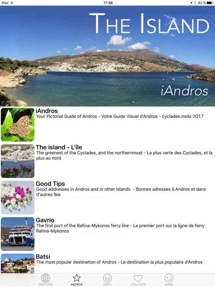 Zrzuty ekranu Andros - The Cyclades in Your Pocket iPad 