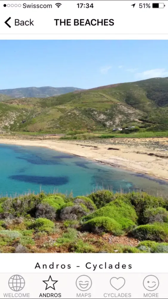 Zrzuty ekranu Andros - The Cyclades in Your Pocket