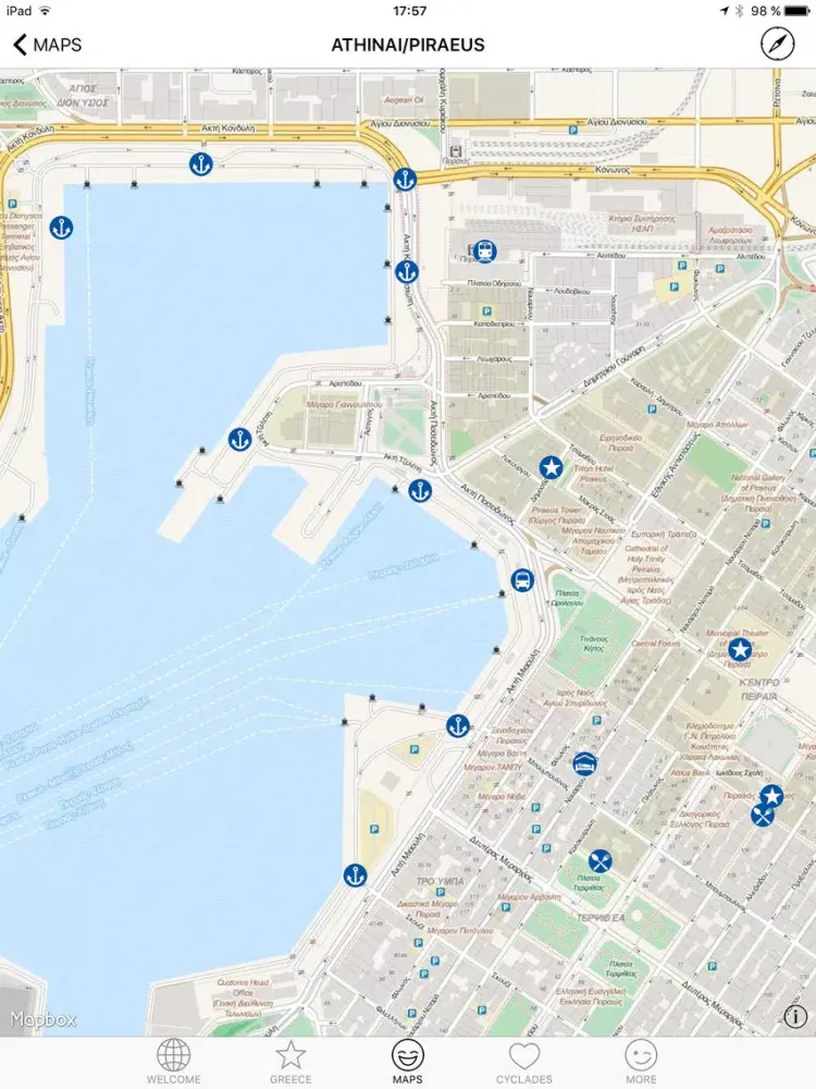 ภาพหน้าจอของ iCyclades - The Cyclades in Your Pocket iPad 