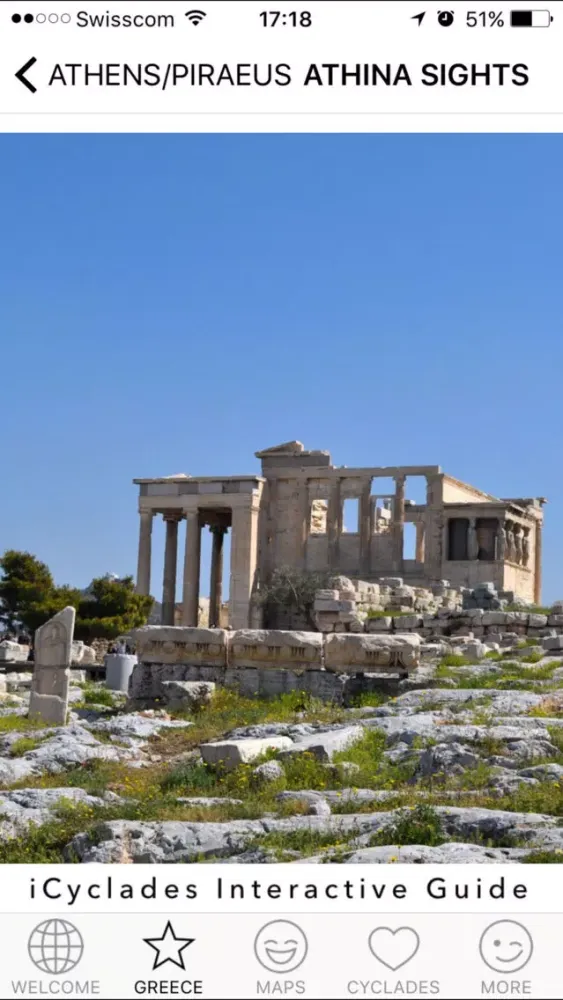 ภาพหน้าจอของ iCyclades - The Cyclades in Your Pocket