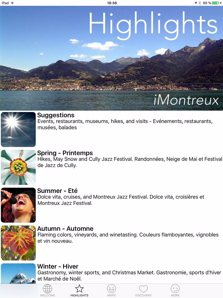 صور iMontreux - Swiss Riviera Guide iPad 