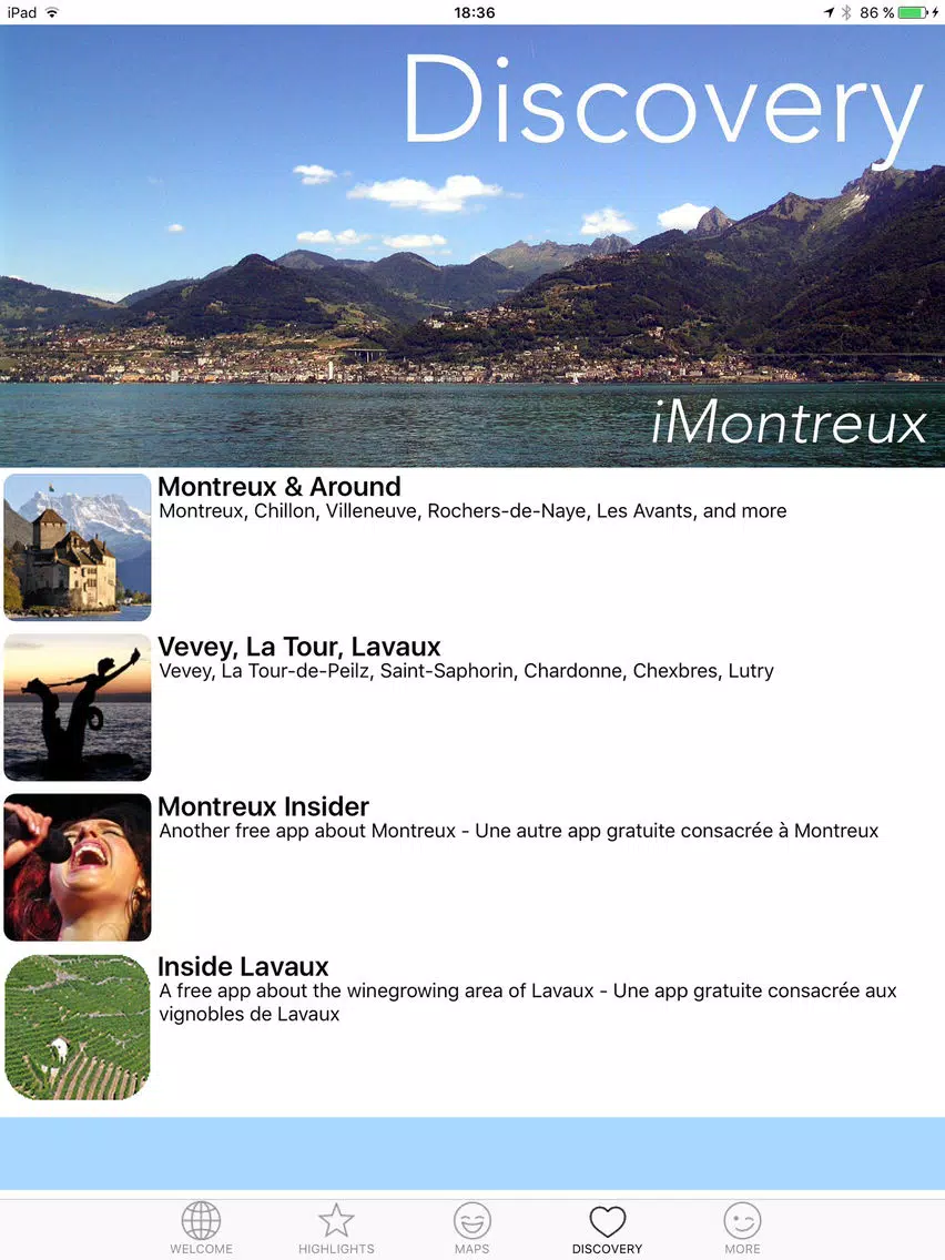 صور iMontreux - Swiss Riviera Guide iPad 