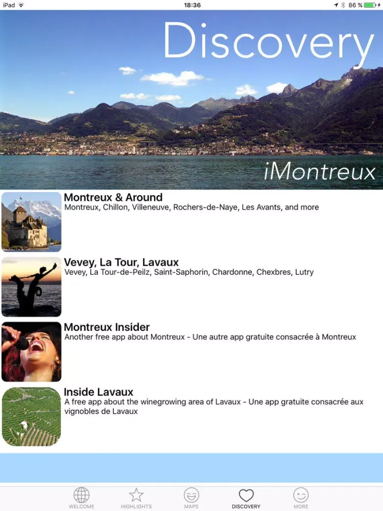 Screenshot di iMontreux - Swiss Riviera Guide iPad 