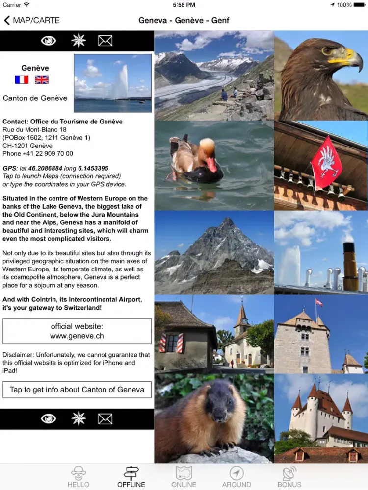 SwissMaps - Switzerland iGuides iPad 应用截图