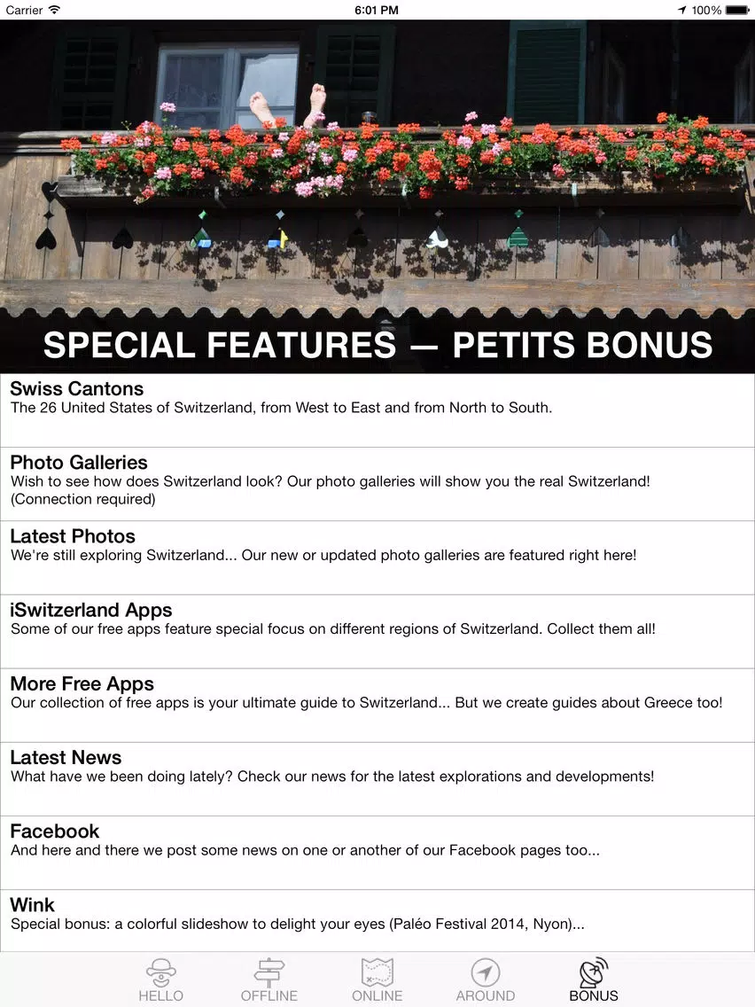 ภาพหน้าจอของ SwissMaps - Switzerland iGuides iPad 
