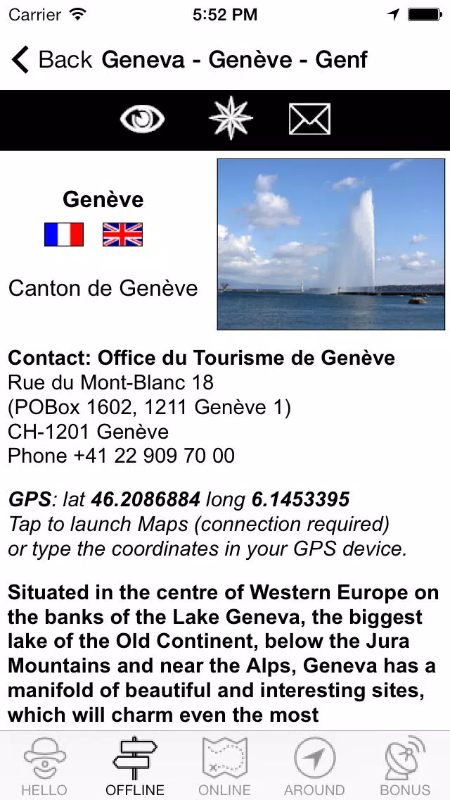 ภาพหน้าจอของ SwissMaps - Switzerland iGuides