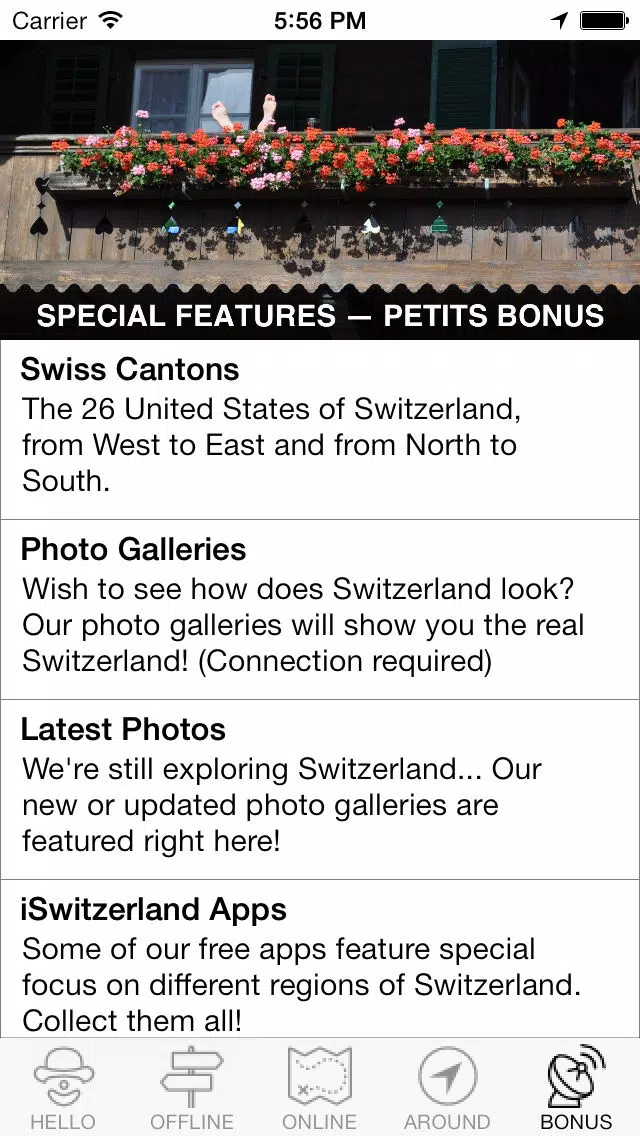 ภาพหน้าจอของ SwissMaps - Switzerland iGuides