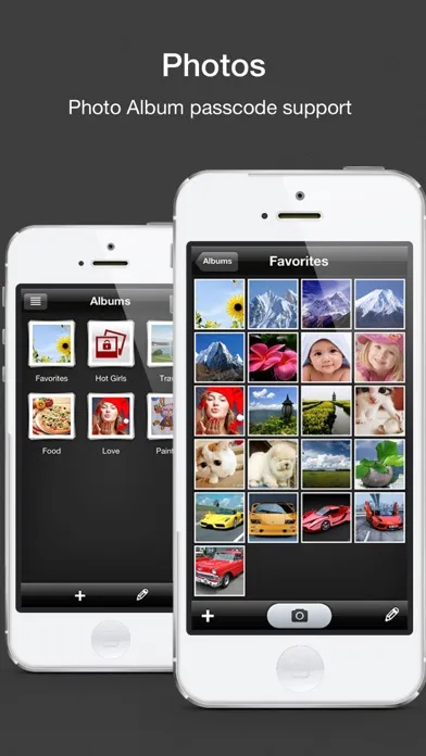 Secrets Folder Pro (Lock your photos, videos, contacts, accounts, notes and browser) Screenshots