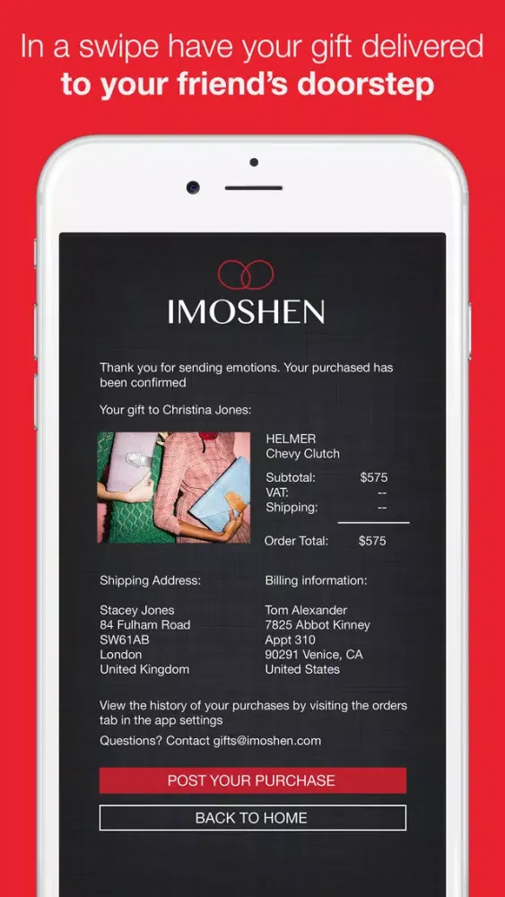 تصاویر Imoshen: Gifting & Social Networking