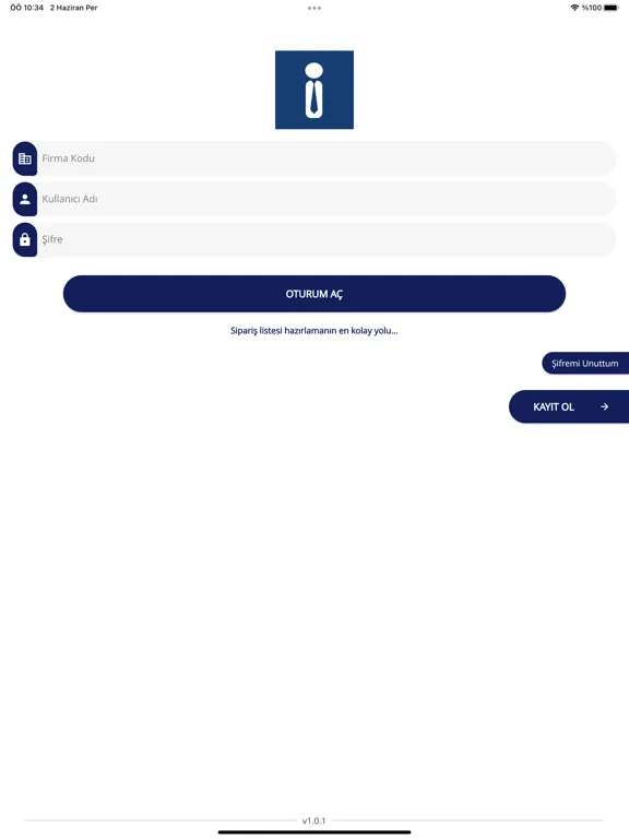 iMOSİ - Mobil Sipariş Listesi iPad  स्क्रीनशॉट