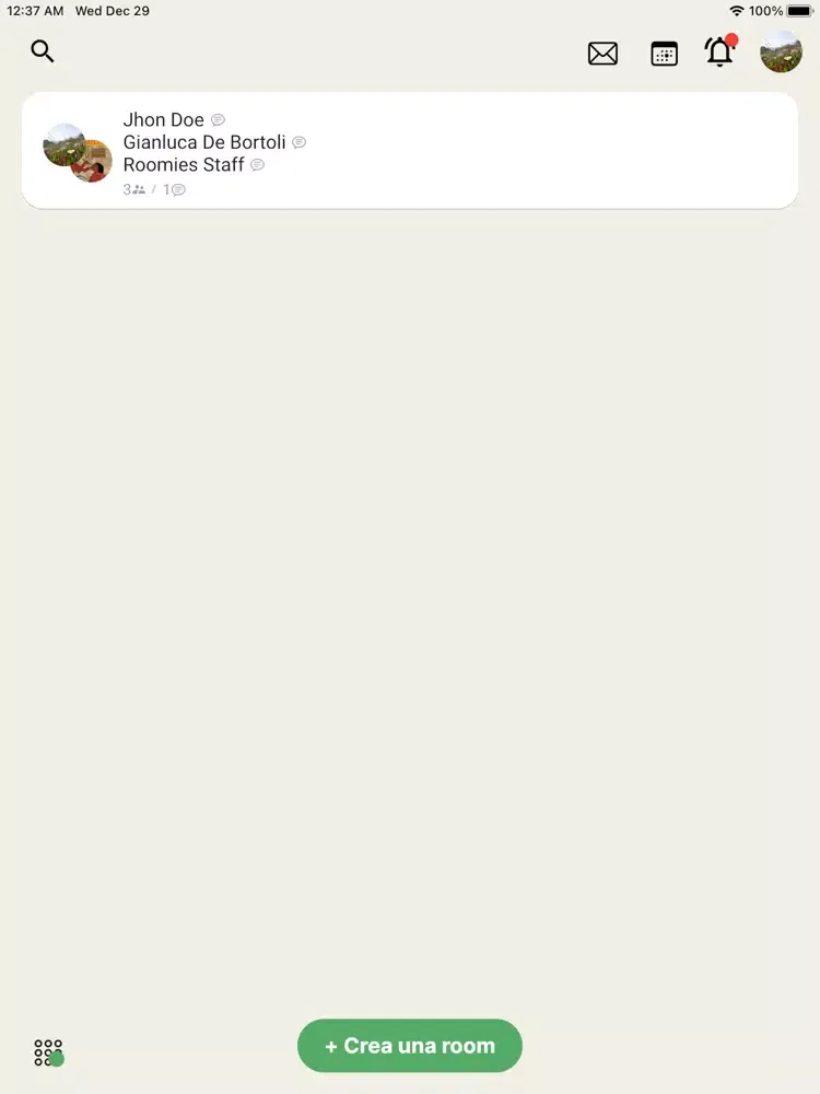 ภาพหน้าจอของ Roomies - Clubs audio chat iPad 