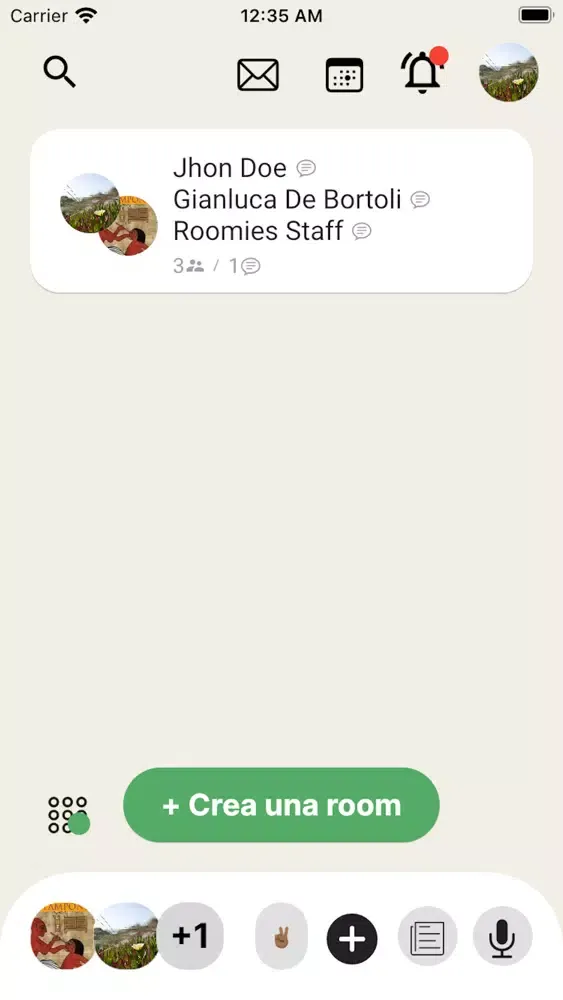 ภาพหน้าจอของ Roomies - Clubs audio chat