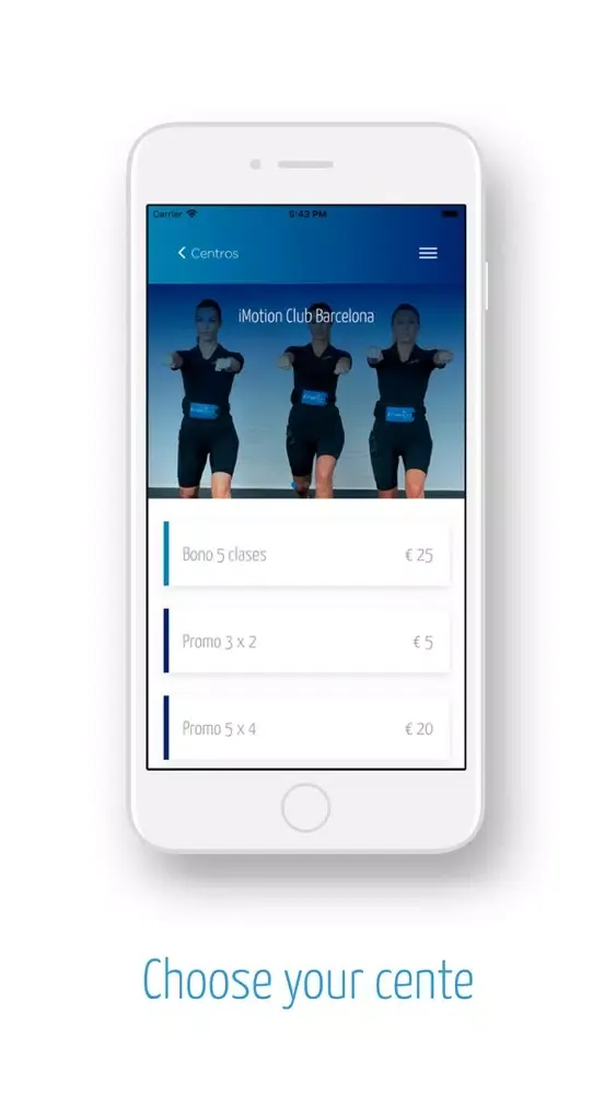 Zrzuty ekranu iMotion Club