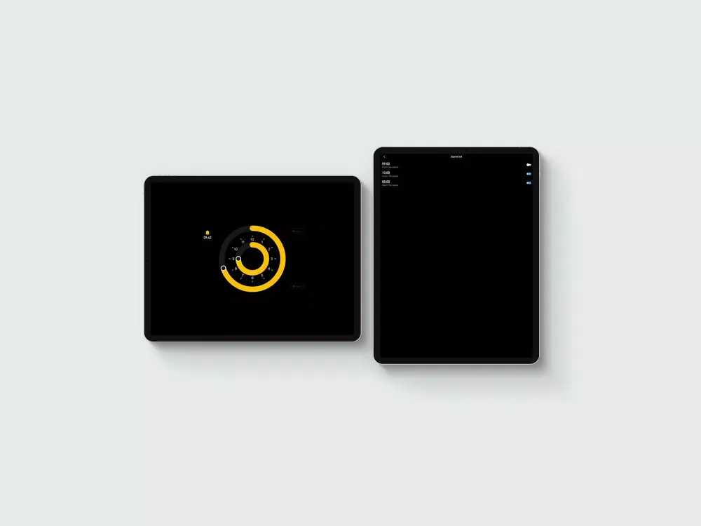 Tangkapan skrin iClock - Desktop Clock iPad 