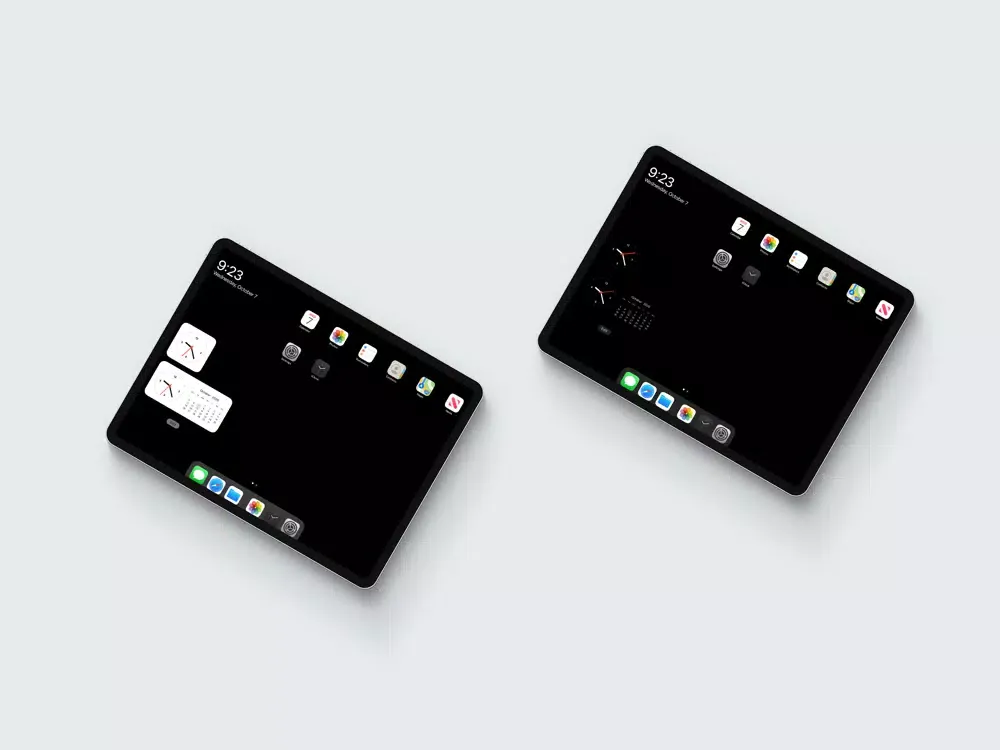 Tangkapan skrin iClock - Desktop Clock iPad 