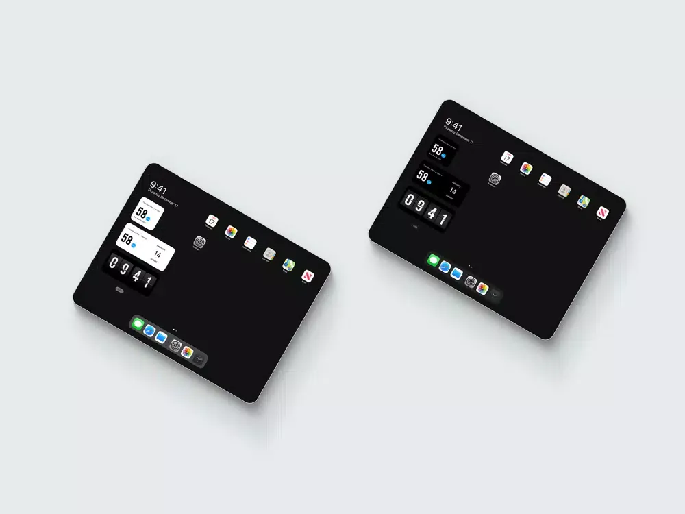 Tangkapan skrin iClock - Desktop Clock iPad 