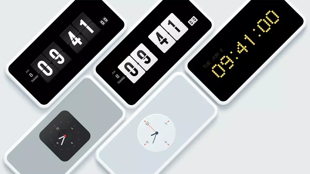 Tangkapan skrin iClock - Desktop Clock