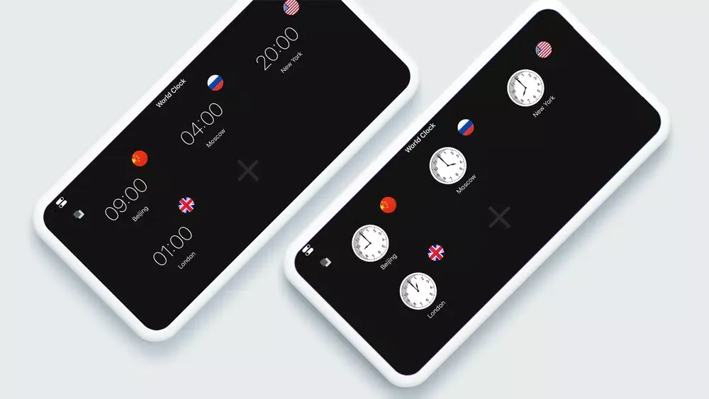Tangkapan skrin iClock - Desktop Clock