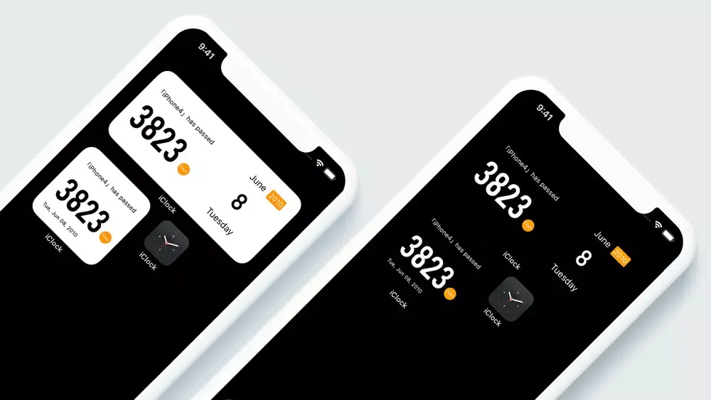 Tangkapan skrin iClock - Desktop Clock