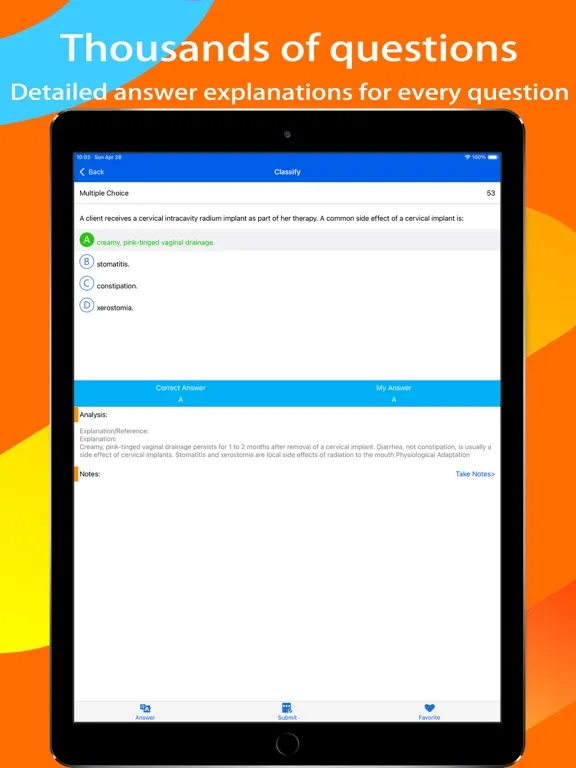Capturas de tela do NCLEX PN Prep & Test iPad 