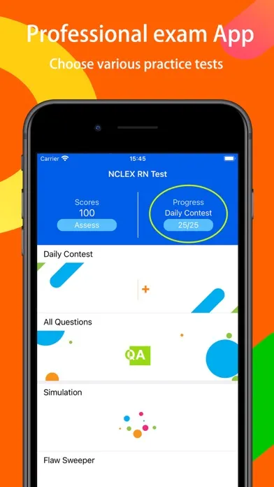 Zrzuty ekranu NCLEX RN Prep & Test