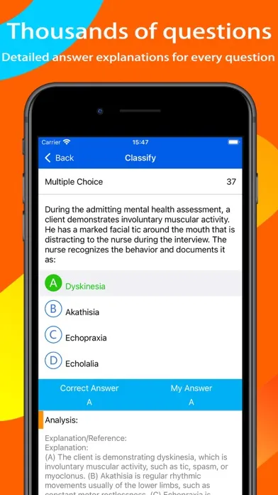 Zrzuty ekranu NCLEX RN Prep & Test