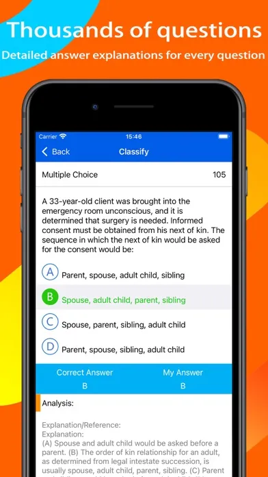 Zrzuty ekranu NCLEX RN Prep & Test