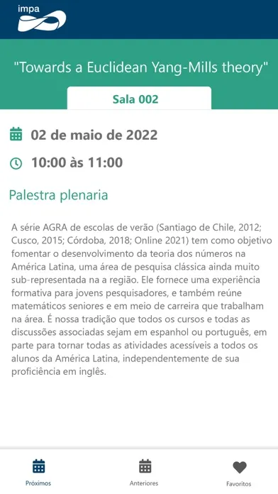 Capturas de pantalla de IMPA Eventos