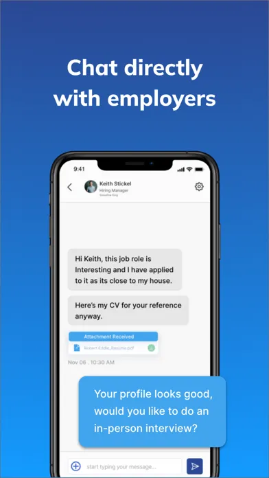 Tangkapan skrin EmployD - Local Jobs Near Me