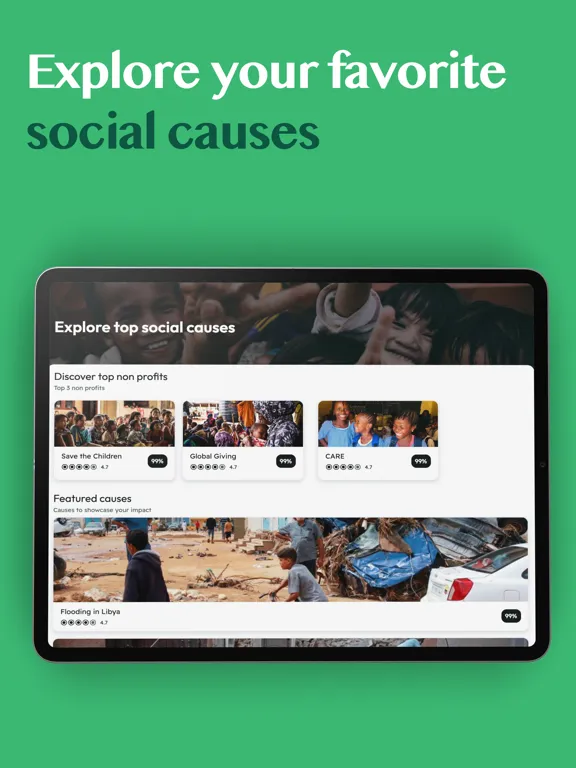 Impactly iPad  Ekran Görüntüleri