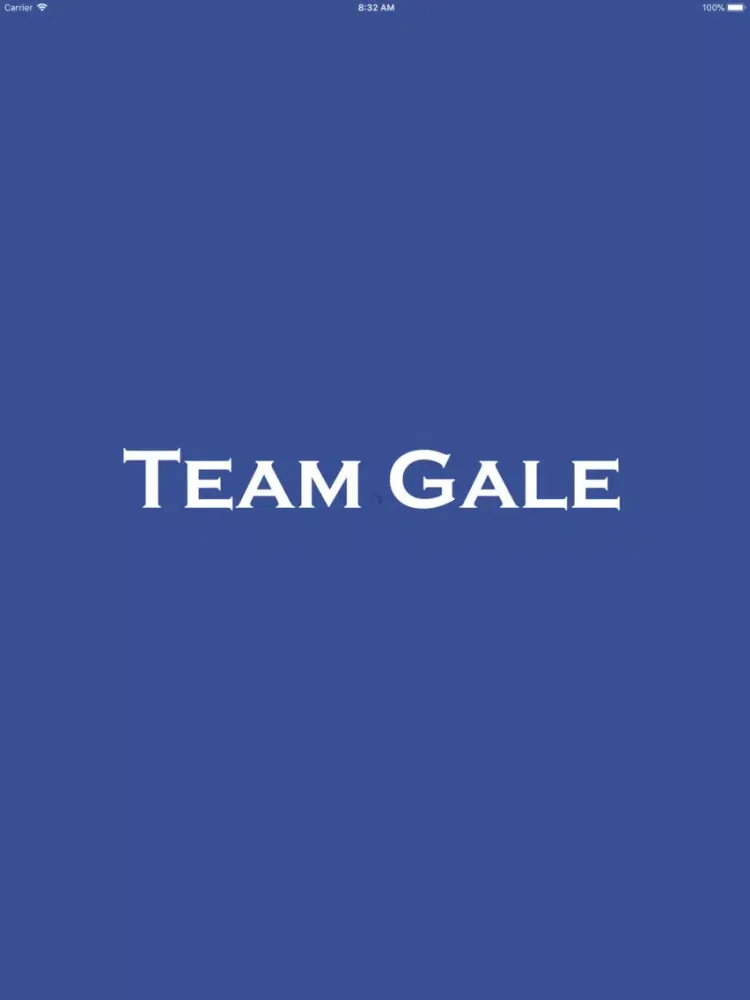 Tangkapan skrin Team Gale iPad 
