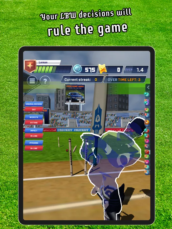 Capturas de tela do Cricket LBW - Umpire's Call iPad 
