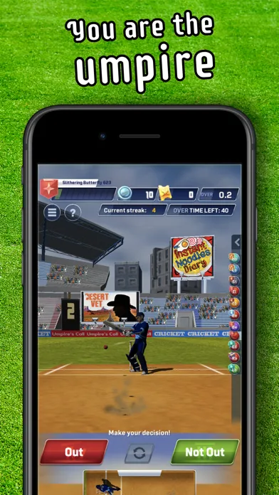 Capturas de tela do Cricket LBW - Umpire's Call