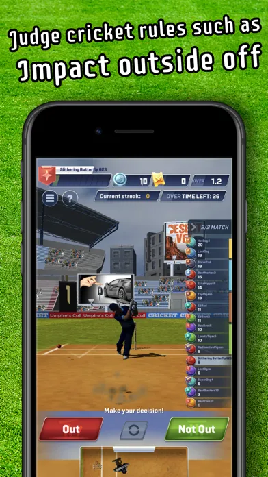 Capturas de tela do Cricket LBW - Umpire's Call