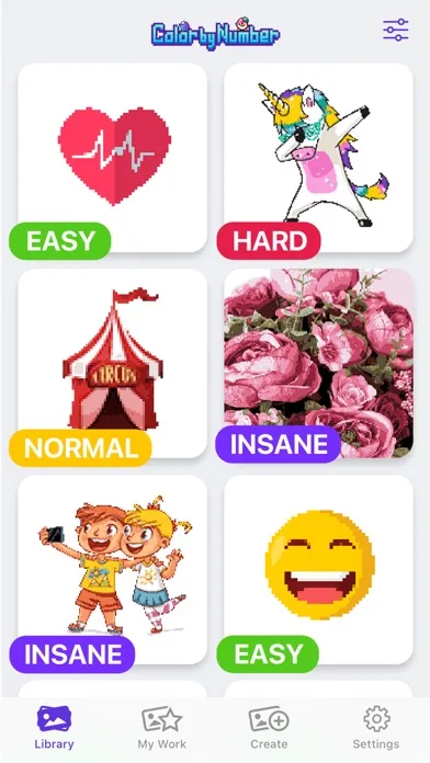 Color by Number∘ Screenshots